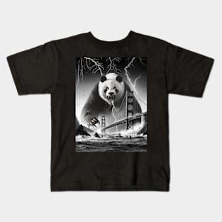 "Pandadoom": Terror at the Stormy Bridge Kids T-Shirt